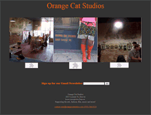 Tablet Screenshot of orangecatstudios.com